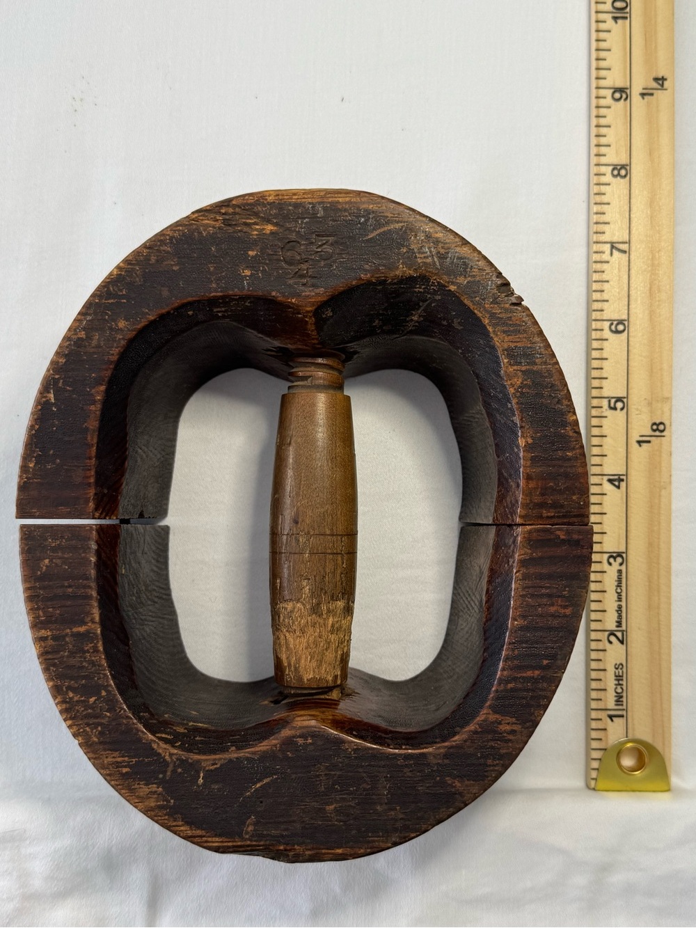 Antique Wooden Hat Stretcher Adjustable Millinery Shaper Tool - Size 6 3/4 - Picture 7 of 8